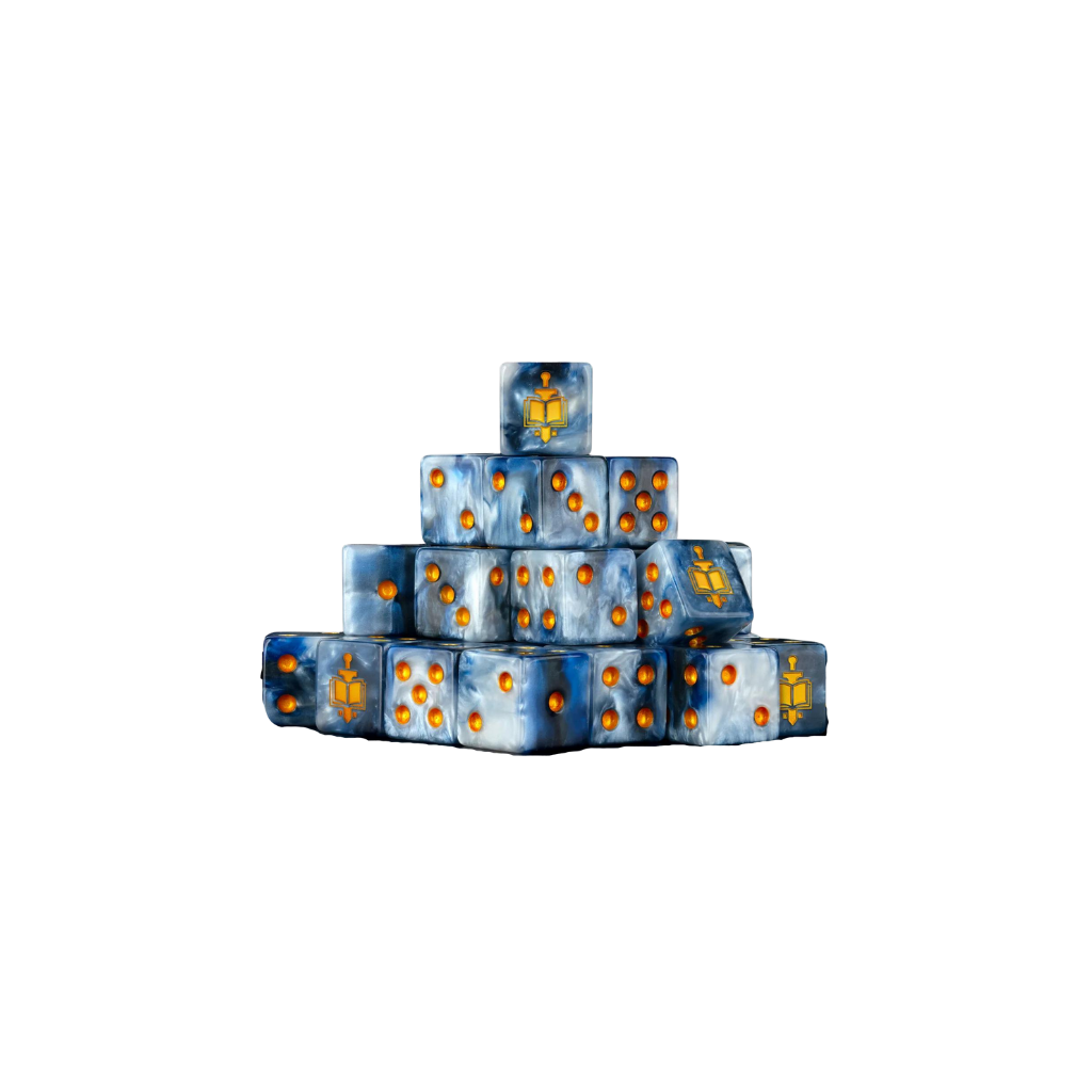 Warrior Knights Golden Tome Square 16mm (25 Stück)