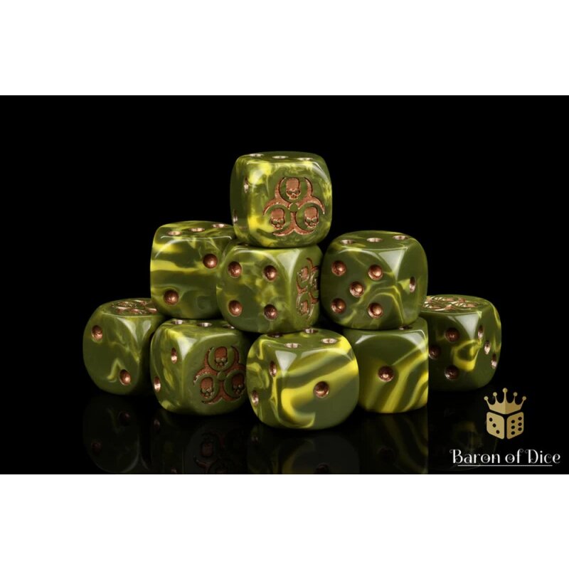 Diseased Dice 16mm (Round) (25)