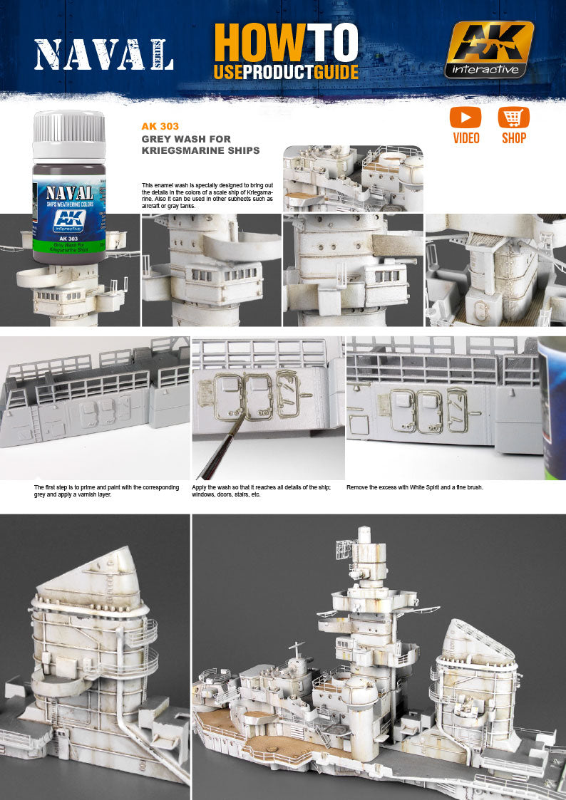 Grey Wash for Kriegsmarine Ships