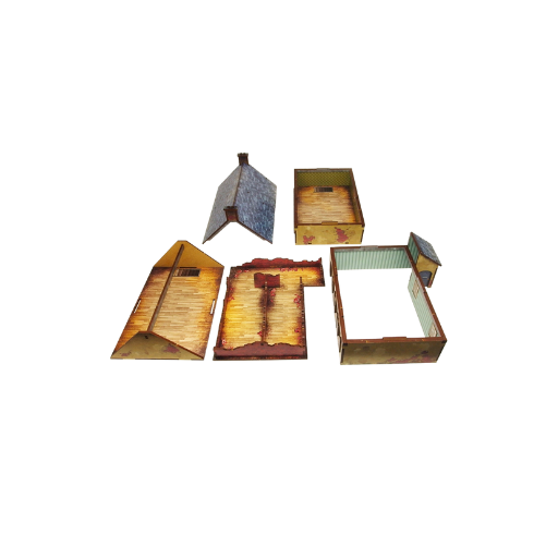 Pre-painted WW2 Normandy Townhouse 2