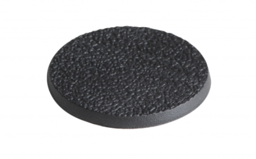 40mm rund Bases texturiert (5 Stück)