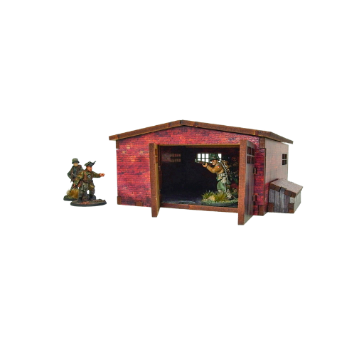Pre-painted WW2 Normandy Large Brick Shed