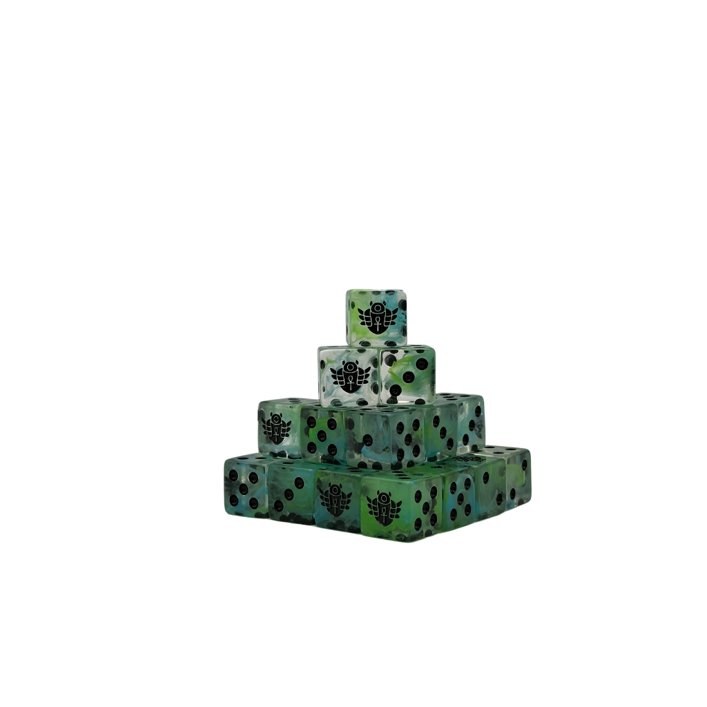Day of the Dead Scarab Dice 16mm Square (25 Stück)
