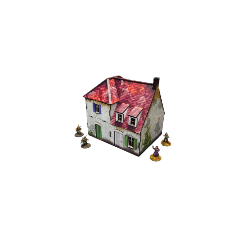 Pre-painted WWII Normandy Farmhouse
