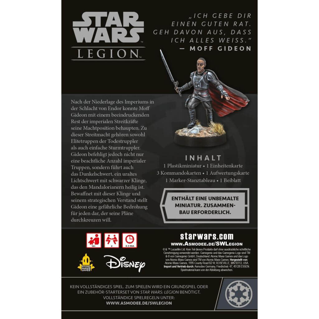Star Wars: Legion – Moff Gideon